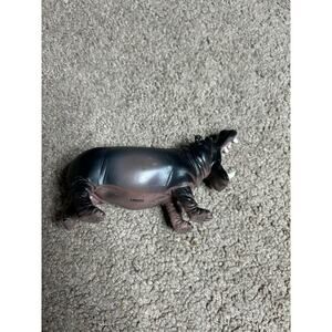 Terra by Battat Hippo with Open Mouth - Safari PVC Animal Figure Hippopotamus